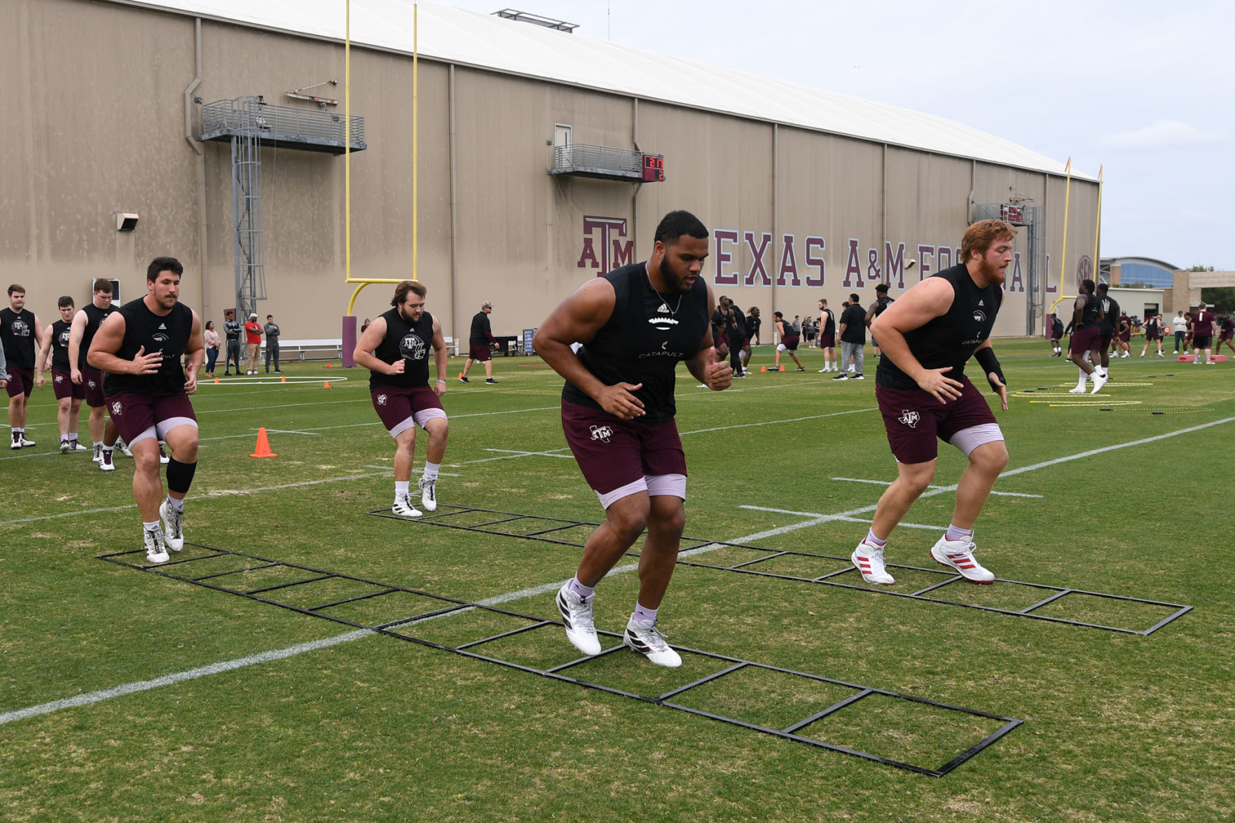 Texas A&M spring football drills